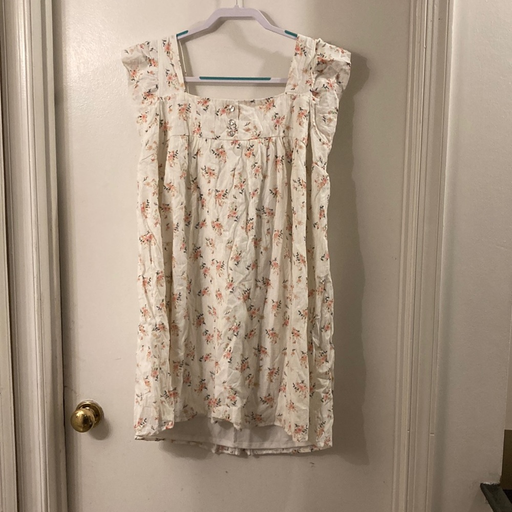 As U Wish white baby doll style dress